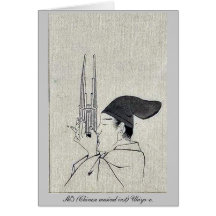 Shō (Chinese musical inst) Ukiyo-e. Card