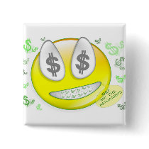 Sho' Me The Benjamin's Smiley Face Button