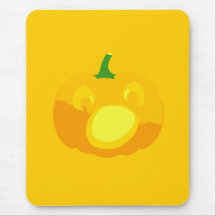 Shocked and Surprised Jack-O-'Lantern Mousepad