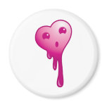 Shocked heart refrigerator magnet