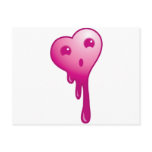 Shocked heart postcard