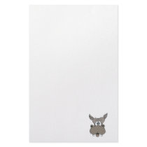 shocked hippo face personalized stationery