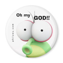 Shocked "Oh my GOD!!" magnets by phiiyou Shocked "Oh my GOD!!" magnets