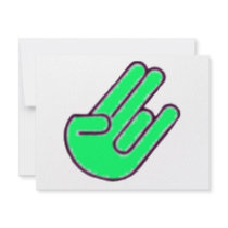 Shocker Hand Symbol invitations by ColorShow Shocker Hand Symbol invitations