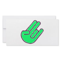 Shocker Hand Symbol photo cards by ColorShow Shocker Hand Symbol photo cards