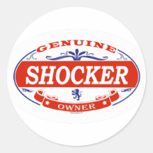 SHOCKER_ ROUND STICKER