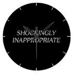 Shockingly Inappropriate Round Clocks