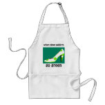 Shoe Addicts Go Green Humor aprons