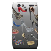 Shoe High Heels Collage Customize Droid RAZR Covers