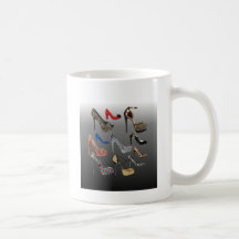 Shoe High Heels Collage Customize Coffee Mugs