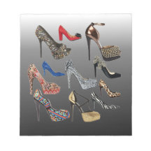 Shoe High Heels Collage Customize Note Pad