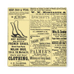 Shoe Newspaper Advertisement Fridge Magnets