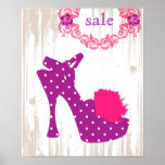 SHOE Poster Purple - FASHION Posters posters
