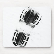 Shoe-print mousepads by gustavoevillarreal Shoe-print mousepads