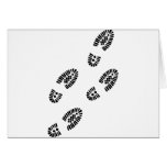 Shoe tracks - Footprint cards