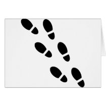 Shoe tracks - Footprint cards by Thinkdifferent Shoe tracks - Footprint cards