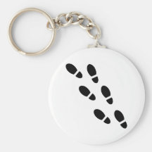 Shoe tracks - Footprint Keychain