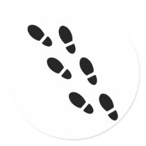 Shoe tracks - Footprint stickers by Thinkdifferent Shoe tracks - Footprint stickers