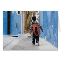 Shoeless boy, Rabat, Morocco cards
