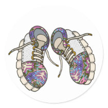 Shoes-01 Round Stickers