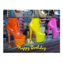 Shoes Happy Birthday Postcard