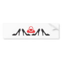 Shoes Line Up bumper stickers by trennea Shoes Line Up bumper stickers