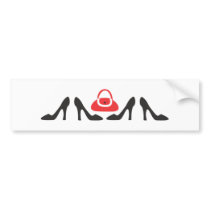 Shoes Line Up bumper stickers by trennea Shoes Line Up bumper stickers