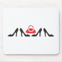 Shoes Line Up mousepads by trennea Shoes Line Up mousepads