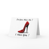 SHOES MISS YOU CARD
