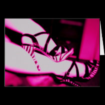 shoes note card cards