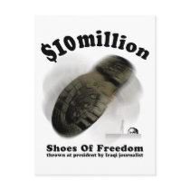 SHOES OF FREEDOM Postcard by matasaburo SHOES OF FREEDOM Postcard