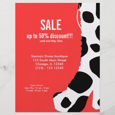 Shoe Sale Flyer