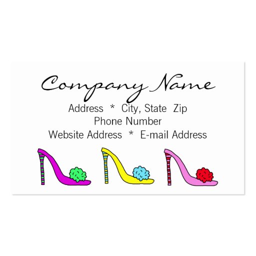 Shoes Shoes Shoes Business Calling Card Business Card Templates