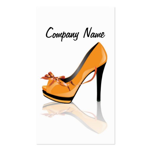 Shoes Shop Manager Business Card (front side)