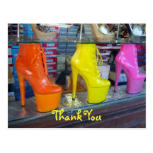 Shoes Thank You Postcards