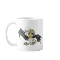 ShoesWineGlassesCascadingStars010212 Mugs