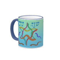 Shofar Star Mugs mugs