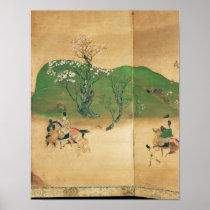 Shogun touring in spring, Edo Period Posters