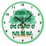 Shook My Family Tree Genealogy Round Wallclock