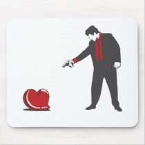 Shoot Down Love Mouse Mat