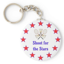 Shoot for Stars Badminton Key Chains