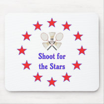 Shoot for Stars Badminton Mouse Mat