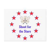 Shoot for Stars Badminton Post Card