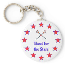 Shoot for Stars Lacrosse Key Chain