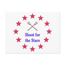 Shoot for Stars Lacrosse Postcard