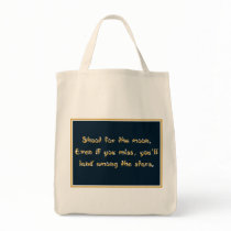 Shoot for the Moon totebag by slamdunksapparel Shoot for the Moon totebag