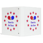 Shoot for the Stars Ping Pong Vinyl Binder