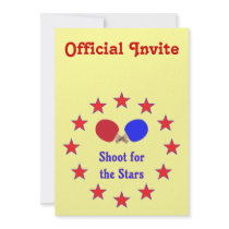 Shoot for the Stars Ping Pong Invite