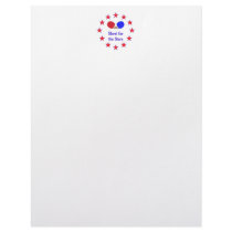 Shoot for the Stars Ping Pong Custom Letterhead