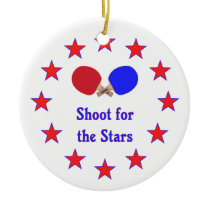 Shoot for the Stars Ping Pong Christmas Ornament